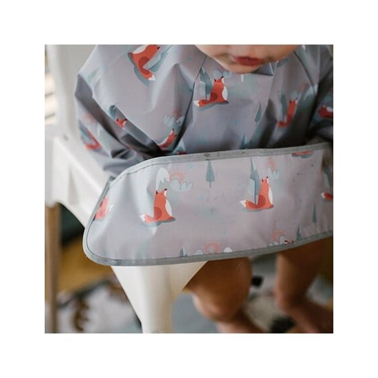 BabyOno Αδιάβροχη σαλιάρα με μακρύ μανίκι 2-4years - Fox BN1477/03