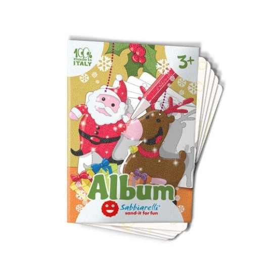 Sabbiarelli Στολίδια Χριστουγεννιάτικα για ζωγραφική με μαρμαρόσκονη 3+ SAB-100AL0538