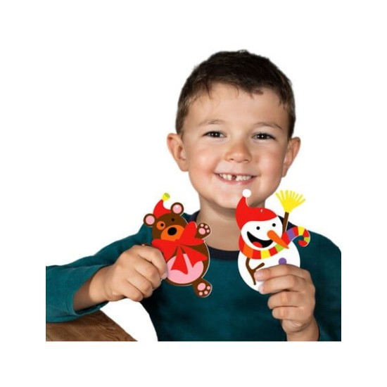 Sabbiarelli Στολίδια Χριστουγεννιάτικα για ζωγραφική με μαρμαρόσκονη 3+ SAB-100AL0538