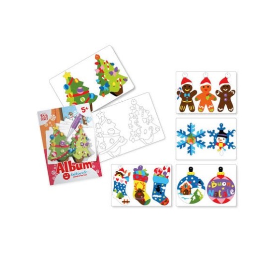 Sabbiarelli Στολίδια για το δέντρο για ζωγραφική με μαρμαρόσκονη 5+ SAB-100AL0510