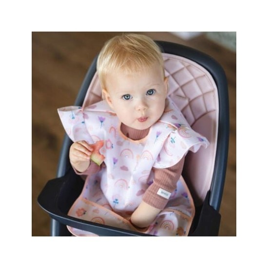 BabyOno Αδιάβροχη σαλιάρα με θήκη 2-4years -Rainbow BN1642/03