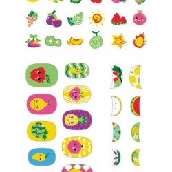 Avenir Nail Sticker Fruit,Παιδικά Αυτοκόλλητα Νυχιών 3+Ετών 54τεμ 60510