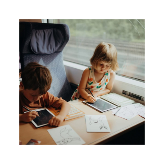 KIDYWOLF Tablet ζωγραφικής με οθόνη LCD (30 κάρτες) 5+ ετών -Animals KDW-181481