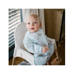 BabyOno Αδιάβροχη σαλιάρα με μακρύ μανίκι 6m-2y Plane BN1476/03