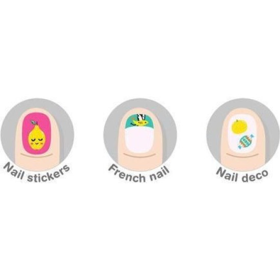 Avenir Nail Sticker  Glow in the Dark Παιδικά Αυτοκόλλητα Νυχιών που Φωσφορίζουν Στο Σκοτάδι SPACE 3+Ετών 54τεμ 60514