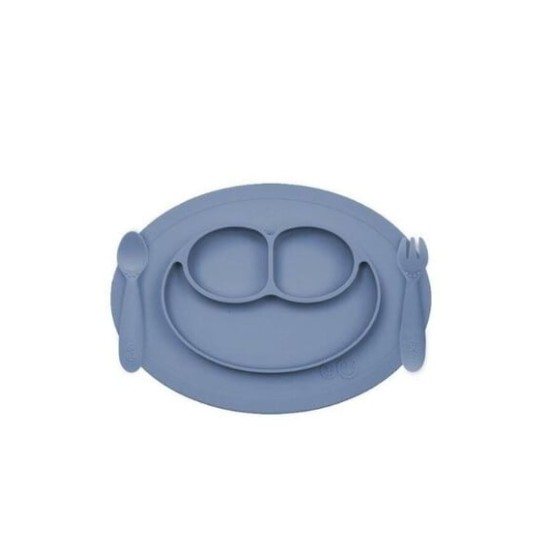 Ezpz Σετ Φαγητού "Tiny 2" από Σιλικόνη Indigo 3τμχ για 12+ μηνών MFS-I2159U