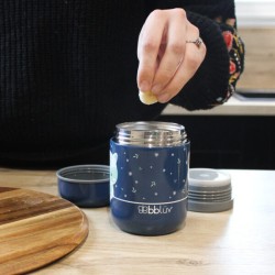 Bbluv Βρεφικό Θερμός Φαγητού με Κουτάλι Ανοξείδωτο Navy Blue 300ml B0122-R