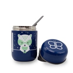 Bbluv Βρεφικό Θερμός Φαγητού με Κουτάλι Ανοξείδωτο Navy Blue 300ml B0122-R