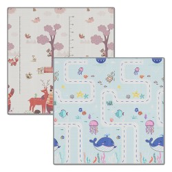 Bebe Stars Χαλάκι δραστηριοτήτων διπλής όψης 150x150x1cm 100-503