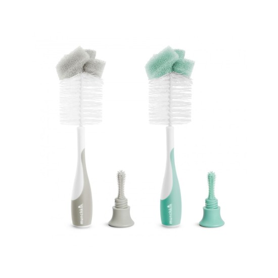 Munchkin Βούρτσα Καθαρισμού για Μπιμπερό Γκρι 11096/Grey