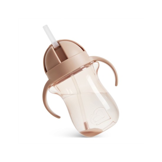 Munchkin Παιδικό Ποτηράκι με Καλαμάκι Tip & Sip Cup Dog Brown 296ml 90506