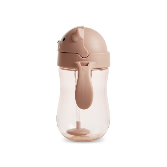 Munchkin Παιδικό Ποτηράκι με Καλαμάκι Tip & Sip Cup Dog Brown 296ml 90506