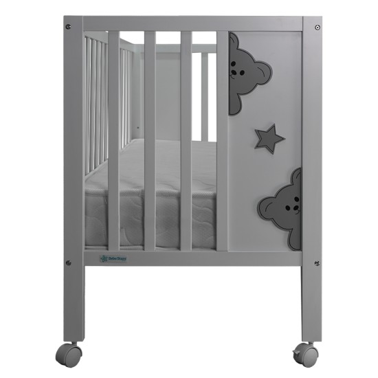 Bebe Stars Κούνια Life White για Στρώμα 60x130cm 453-02