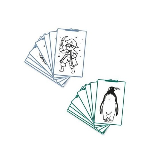 KIDYWOLF 60 κάρτες για τα Mini Tablet ζωγραφικής με θέμα "Animals Around the World" & "Oceans and Pirates" KDW-182365