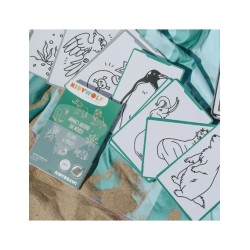 KIDYWOLF 60 κάρτες για τα Mini Tablet ζωγραφικής με θέμα "Animals Around the World" & "Oceans and Pirates" KDW-182365