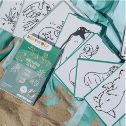 KIDYWOLF 60 κάρτες για τα Mini Tablet ζωγραφικής με θέμα "Animals Around the World" & "Oceans and Pirates" KDW-182365