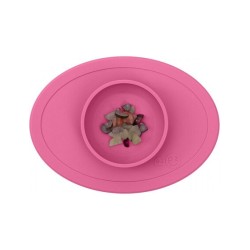 Ezpz εκπαιδευτικό σετ Φαγητού "Tiny" από Σιλικόνη Pink 4τμχ για 4+ μηνών FD-P7424U