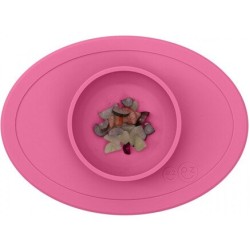 Ezpz εκπαιδευτικό σετ Φαγητού "Tiny" από Σιλικόνη Pink 4τμχ για 4+ μηνών FD-P7424U