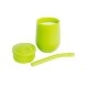 Ezpz Εκπαιδευτικό Παιδικό Ποτηράκι "Mini Cup" από Σιλικόνη+ καλαμάκι Lime 118ml για 9m+ MS-L381U
