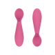 Ezpz εκπαιδευτικό σετ Φαγητού "Tiny" από Σιλικόνη Pink 4τμχ για 4+ μηνών FD-P7424U
