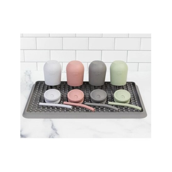 Ezpz Εκπαιδευτικό Παιδικό Ποτηράκι "Happy Cup" από Σιλικόνη+ καλαμάκι Indigo για 24m+ HC-I2159U