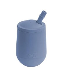 Ezpz Εκπαιδευτικό Παιδικό Ποτηράκι "Mini Cup" από Σιλικόνη+ καλαμάκι Indigo 118ml για 9m+ MS-I2159U
