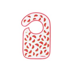 BabyOno Σαλιάρα Βαμβακερή - Αδιάβροχη 6m+ Καρπουζάκια Κόκκινα BN832/04