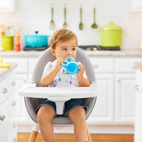 Munchkin Εκπαιδευτικό Ποτηράκι Gentle First Cup με Λαβές Μπλε για 4m+ 118ml 12549