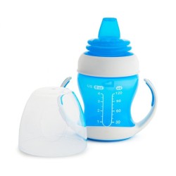 Munchkin Εκπαιδευτικό Ποτηράκι Gentle First Cup με Λαβές Μπλε για 4m+ 118ml 12549