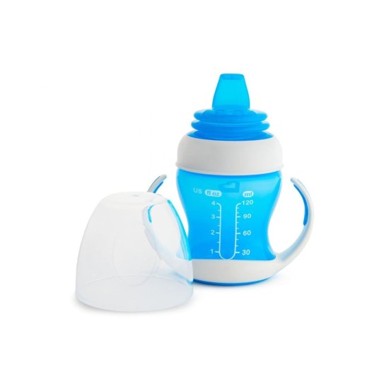 Munchkin Εκπαιδευτικό Ποτηράκι Gentle First Cup με Λαβές Μπλε για 4m+ 118ml 12549