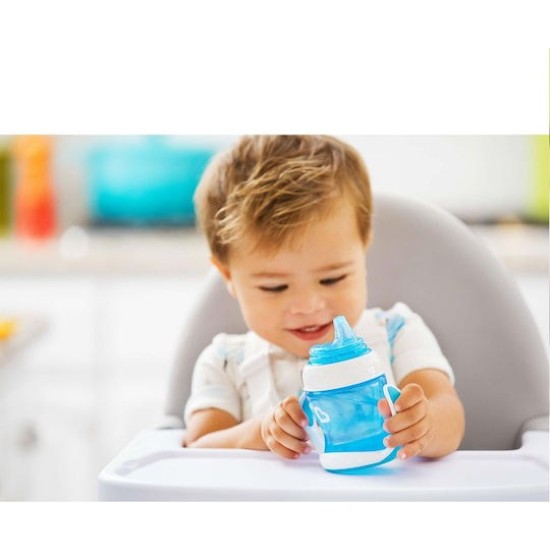 Munchkin Εκπαιδευτικό Ποτηράκι Gentle First Cup με Λαβές Μπλε για 4m+ 118ml 12549
