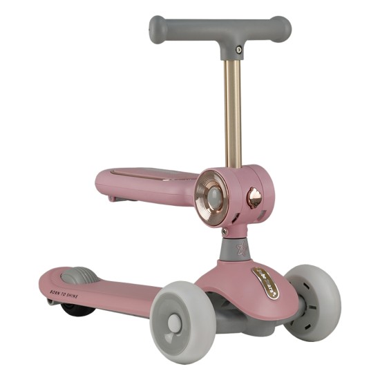 Bebe Stars Παιδικό Πατίνι X-Ride 3 in 1 Pink 672-185