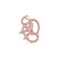 Matchstick Monkey Μασητικό Οδοντοφυΐας "Dancing Monkey" από Καουτσούκ Dusty Pink 24170