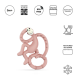 Matchstick Monkey Μασητικό Οδοντοφυΐας "Dancing Monkey" από Καουτσούκ Dusty Pink 24170