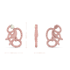 Matchstick Monkey Μασητικό Οδοντοφυΐας "Dancing Monkey" από Καουτσούκ Dusty Pink 24170