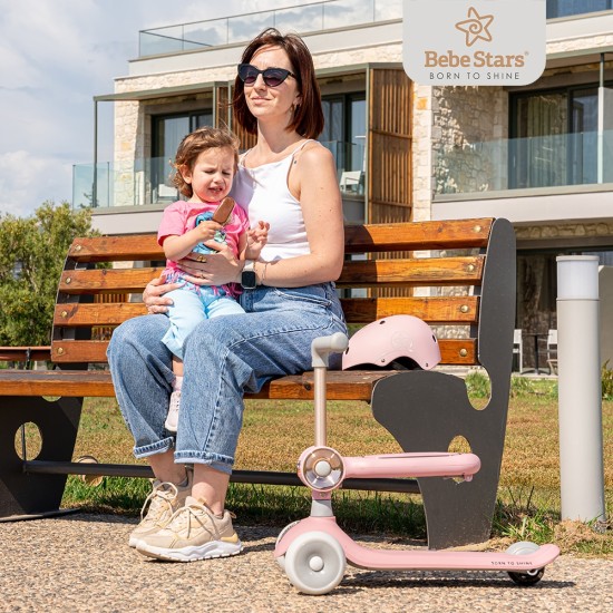 Bebe Stars Παιδικό Πατίνι X-Ride 3 in 1 Black 672-188