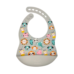BABY CLOUD Σαλιάρα Σιλικόνης – Ζωάκια BC000913