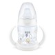 Nuk First Choice Εκπαιδευτικό Μπιμπερό με Στομιο Σιλκ.& Λαβες Temp.Control μπαλόνια λευκό 6-18m+ 150ml  10743943