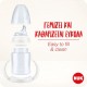 Nuk First Choice Εκπαιδευτικό Μπιμπερό με Στομιο Σιλκ.& Λαβες Temp.Control Τιρκουάζ Ψαράκια 6-18m+ 150ml 10743943