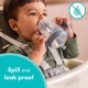 NUK Perfect Match Εκπαιδευτικό Ποτήρι με Καλαμάκι Σιλικόνης 8m+, 260ml Blue Penguin 10216318