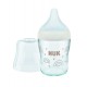 NUK Perfect Match Μπιμπερό Γυάλινο με Θηλή Σιλικόνης 0m+ 120ml rainbow Λευκό 10211038