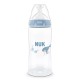 NUK First Choice Μπιμπερό Πλαστικό 300ml με θηλή σιλικόνης 3m+ Whale Blue 10216342
