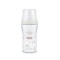NUK Perfect Match Μπιμπερό Γυάλινο με Θηλή Σιλικόνης 3m+ 230ml rainbow Λευκό 10212056
