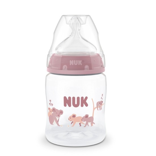 NUK First Choice Μπιμπερό Πλαστικό 150ml με θηλή σιλικόνης 0m+ Koala Pink 10215416